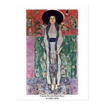 Retrato de Adela Bloch-Bauer de Klimt Gustavo Tarjeta Postal