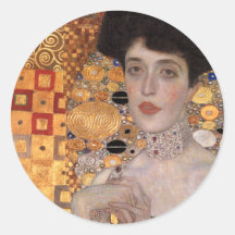 Retrato de Adela Bloch Bauer (detalle) Gustavo Kli Etiqueta Redonda