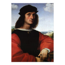 Retrato de Agnolo Doni por Raphael o Raffaello Invitacion Personalizada