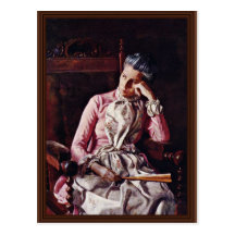Retrato de Amelia Van Buren de Thomas Eakins ( Tarjeta Postal