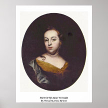 Retrato de Ana Verónica de Wenzel Lorenz Reiner Poster
