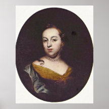 Retrato de Ana Verónica de Wenzel Lorenz Reiner Poster
