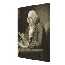 Retrato de Benjamin Franklin, grabado por Thomas Impresión De Lienzo