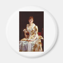 Retrato de Cabanel Alejandro de la señora joven Imanes