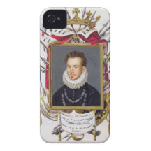 Retrato de Charles IX de Francia (1550-74) de 'M Case-Mate iPhone 4 Protectores