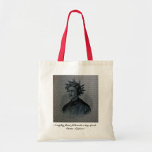 Retrato de Dante Alighieri Bolsa Lienzo