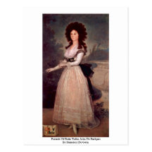 Retrato de Doña Tadea Arias De Enríquez Tarjetas Postales