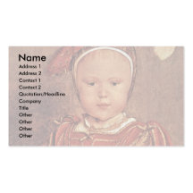 Retrato de Edward Vi. Como niño Plantilla De Tarjeta Personal