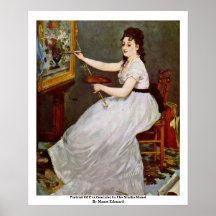 Retrato de Eva Gonzales en el estudio Manet Posters