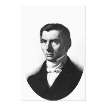 Retrato de Federico liberal clásico Bastiat Lienzo Envuelto Para Galerías