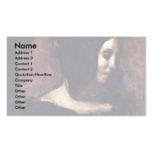 Retrato de George Sand Plantilla De Tarjeta Personal