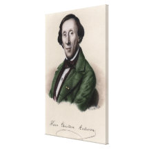 Retrato de Hans Christian Andersen 2 Impresion De Lienzo