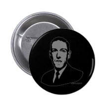 Retrato de HP Lovecraft Pin