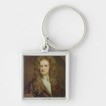 Retrato de Isaac Newton 1702 Llaveros Personalizados