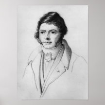 Retrato de Jean-Francois Champollion, 1830 Poster