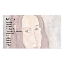 Retrato de Jeanne Hébuterne [cabeza en perfil]. , Tarjetas De Visita