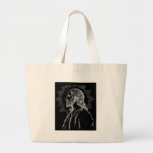 Retrato de Jesús en bolso de la lona Bolsas Lienzo