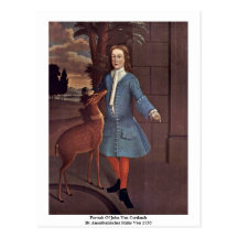 Retrato de Juan Van Cortlandt Postal