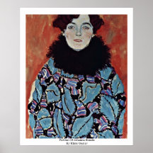 Retrato de Juana Staude de Klimt Gustavo Impresiones