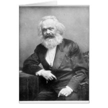 Retrato de Karl Marx Felicitación