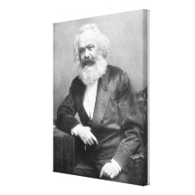 Retrato de Karl Marx Impresiones En Lienzo Estiradas