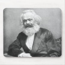 Retrato de Karl Marx Tapetes De Raton