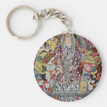 Retrato de la cerveza de Friederike Maria de Klimt Llavero Personalizado