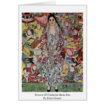 Retrato de la cerveza de Friederike Maria de Klimt Felicitacion