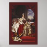Retrato de la coronación de la reina Victoria Poster