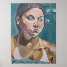 Retrato de la ducha posters