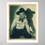 Retrato de la estrella de cine occidental de Gibso Posters