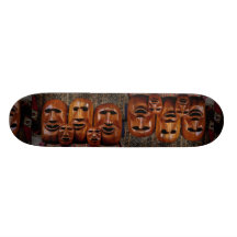 Retrato de la familia de máscaras patineta personalizada