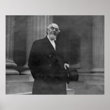 Retrato de la Mitad-longitud de Charles Taze Russe Poster