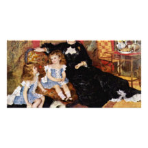 Retrato de la mujer Charpentier y de sus niños Tarjetas Personales