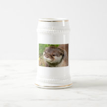 Retrato de la nutria tazas