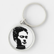 Retrato de la sombra de Frida Llavero