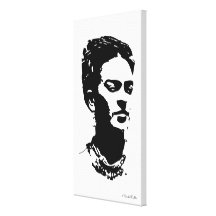 Retrato de la sombra de Frida Lienzo Envuelto Para Galerías