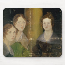 Retrato de las hermanas de Bronte, c.1834 Tapetes De Ratones