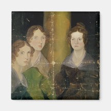 Retrato de las hermanas de Bronte, c.1834 Imanes