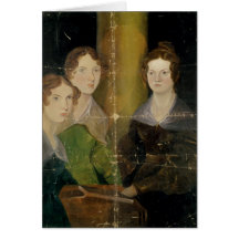 Retrato de las hermanas de Bronte, c.1834 Tarjetas
