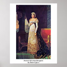 Retrato de Letizia Bonaparte de Roberto Lefevre Poster