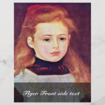 Retrato de Lucie Berard (niña con un blanco Tarjetón