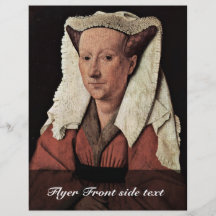 Retrato de Margaret Van Eyck, esposa de enero Van  Tarjetones