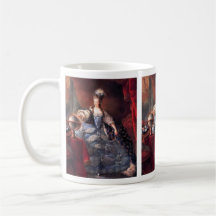 RETRATO DE MARIE ANTOINETTE 5 TAZAS DE CAFÉ