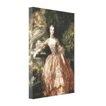Retrato de Marquise de Pompadour Impresión En Lona Estirada