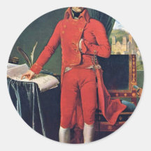 Retrato de Napoleon Bonaparte como primero cónsul, Pegatina Redonda