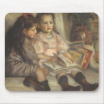 Retrato de niños, impresionismo del vintage de Ren Alfombrillas De Ratones