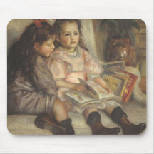 Retrato de niños, impresionismo del vintage de Ren Alfombrillas De Ratones