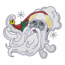 Retrato de Papá Noel Polo Bordado
