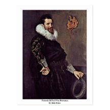 Retrato de Paul Van Beresteyn By Hals Francisco Tarjeta Postal
